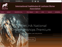 Tablet Screenshot of ialha.org